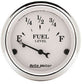 AutoMeter AU1605 Old Tyme White 2-1/16" Elec Fuel Level Gauge 73 /8-12 OHMS