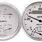 AutoMeter 1620 2 PC. GAUGE KIT, 3-3/8" QUAD & TACH/SPEEDO, 240-33 Ohm, OLD TYME WHITE