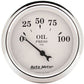 AutoMeter AU1628 Old Tyme White 2-1/16" Mech Oil Pressure Gauge 0-100 PSI