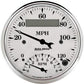 AutoMeter AU1681 Old Tyme White 3-3/8 Elece Speedo/Tacho 120 MPH 8 000 RPM