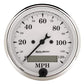 AutoMeter AU1688 Old Tyme White 3-1/8" Elec Programmable In-Dash Speedo 0-120MPH