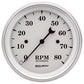 AutoMeter AU1690 Old Tyme White 3-3/8" Elec In-Dash Tachometer 0-8000 RPM