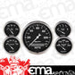 AutoMeter AU1709 Old Tyme Black 5 Gauge Kit Speedo Fuel Water Temp Oil Volts