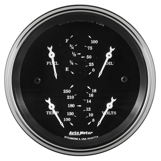 OLD TYME BK 3-3/8" QUAD GAUGE