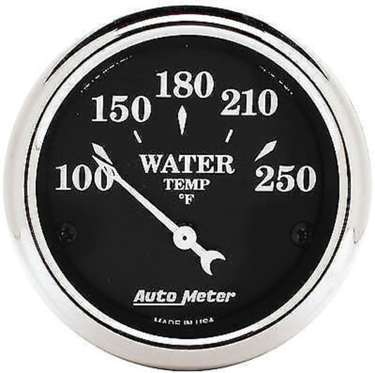 AutoMeter AU1737 Old Tyme Black 2-1/16" Elec Water Temperature Gauge 100-250¶øF