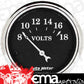 AutoMeter AU1791 Old Tyme Black 2-1/16" Elec Voltmeter 8-18V Chrome/Black