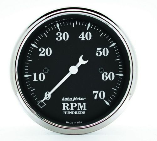 AutoMeter AU1798 Old Tyme Black 3-1/8" Elec In-Dash Tachometer 0-7000 RPM