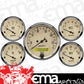 AutoMeter AU1809-M Antique Beige 5 Gauge Kit 3-1/8" Speedo & 2-1/16" Others
