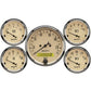 AutoMeter AU1809M Gauge Kit Analog Antique Beige Km/H Speedometer Water Temp Fuel Level Voltmeter Oil Pressure Kit