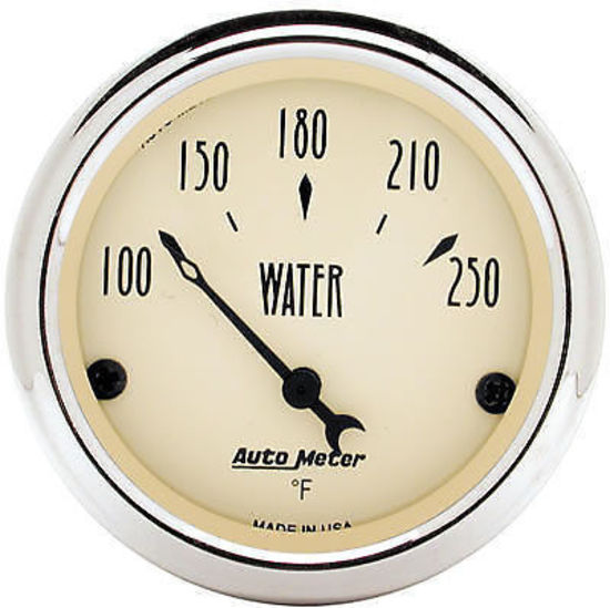 AutoMeter AU1837 Antique Beige 2-1/16" Elec Water Temperature Gauge 100-250¶øF