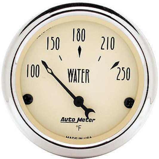 AutoMeter AU1837 Antique Beige 2-1/16" Elec Water Temperature Gauge 100-250¶øF