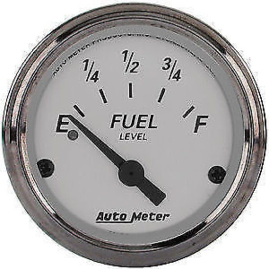 AutoMeter AU1906 American Platinum 2-1/16" Fuel Gauge 240 OHMS Empty 33 OHMS Full Au 1906