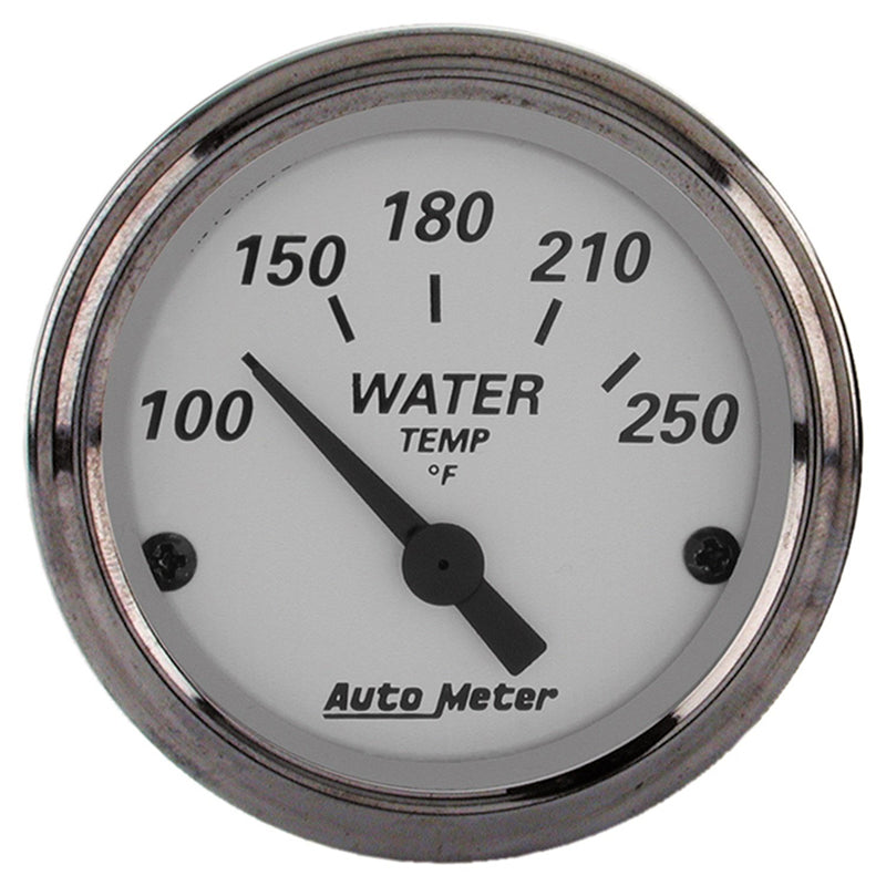 AutoMeter AU1938 American Platinum Water Temperature Gauge 2-1/16" Short Sweep Elec 100-250¶øF