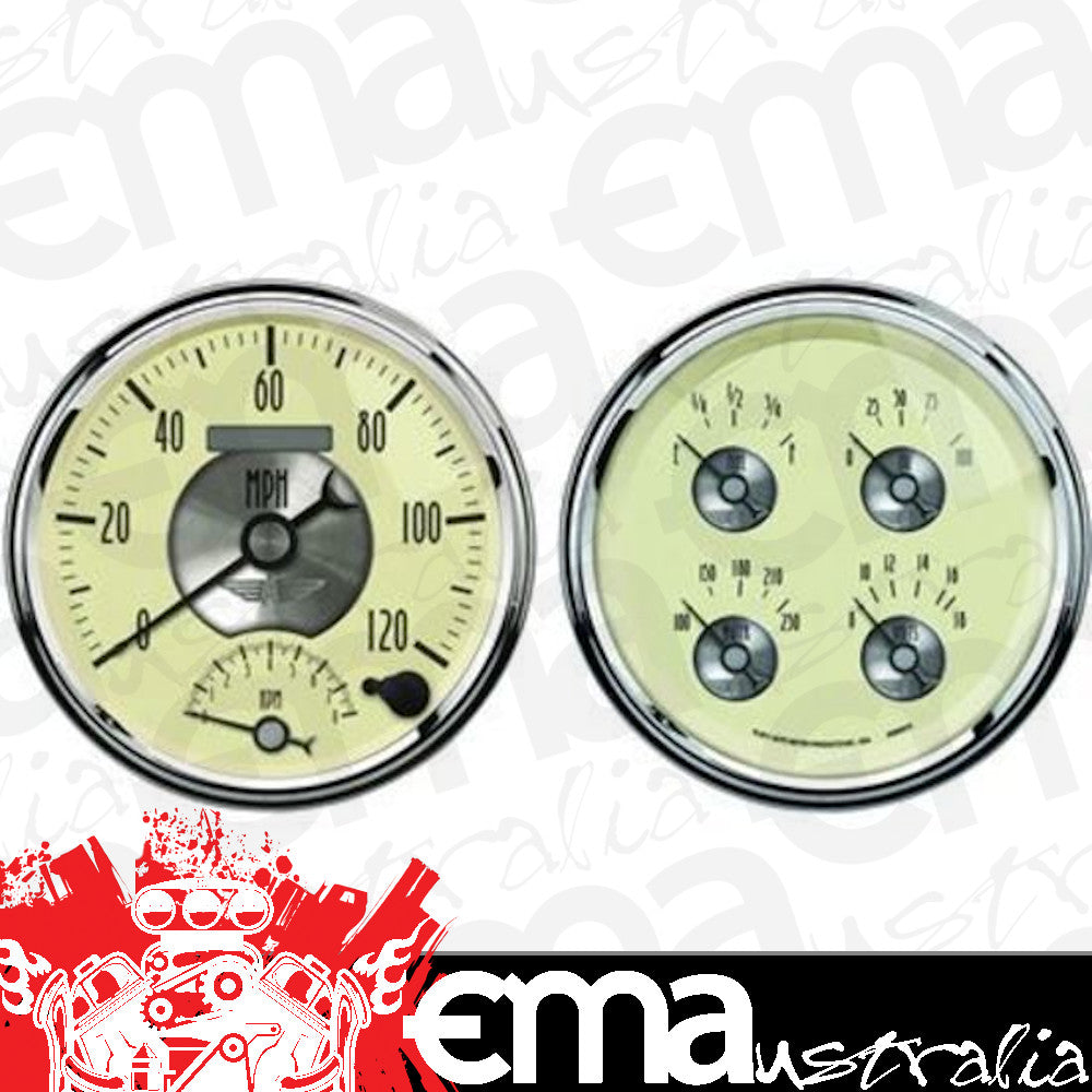 AutoMeter AU2004 Prestige Gauge 5" Quad Kit