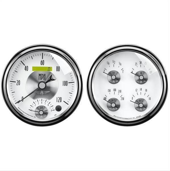 AutoMeter AU2008 Prestige 5" Gauge Kit Tach/Speedo/Temp/Oil/Volt/Fuel