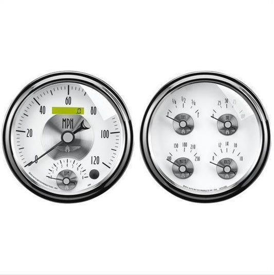 AutoMeter AU2008 Prestige 5" Gauge Kit Tach/Speedo/Temp/Oil/Volt/Fuel