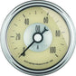 AutoMeter AU2021 Prestige Oil Pressure 0-100 PSI. 2-1/16" Diameter Ivory Face Analog Mech