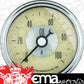 AutoMeter AU2021 Prestige Oil Pressure 0-100 PSI. 2-1/16" Diameter Ivory Face Analog Mech