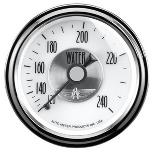 AutoMeter AU2031 Prestige - Pearl Water Temperature Gauge 2-1/16" Full Sweep Mech 120-240¶øF