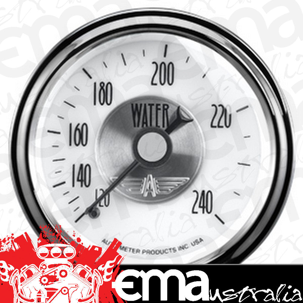 AutoMeter AU2031 Prestige - Pearl Water Temperature Gauge 2-1/16" Full Sweep Mech 120-240¶øF