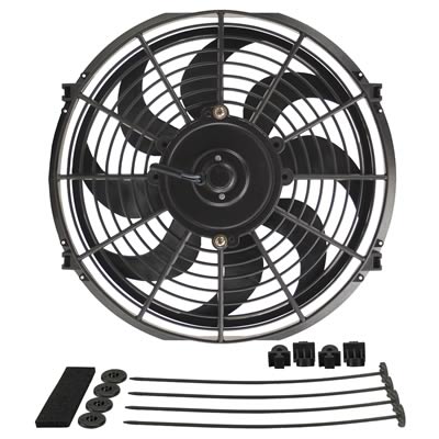 Derale DP18912 Dyno-Cool 12" Curved Blade Fan 810 CFM