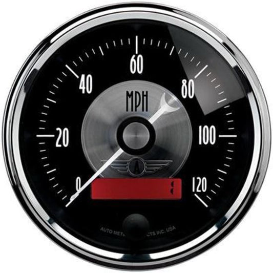 AutoMeter AU2086 Prestige Speedometer 0-120 MPH 3-3/8" Analog Elecal