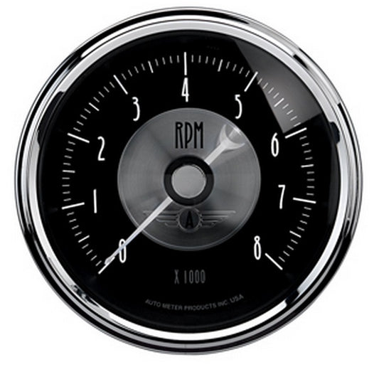 AutoMeter AU2096 Prestige - Black Diamond Tachometer 3-3/8" 0-8 000 RPM Elecal In-Dash