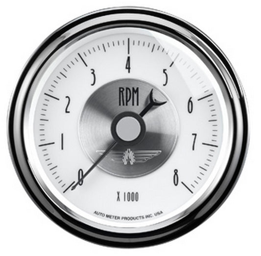 AutoMeter AU2098 Prestige - Pearl Tachometer 3-3/8" 0-8 000 RPM Elecal In-Dash