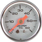 AutoMeter AU2179 Auto Gage Fuel Pressure Gauge 1-1/2" Full Sweep Mech Silver Dial Face 0-60 PSI