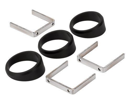 AutoMeter AU2234 Angled 2-1/16" Gauge Rings Set Of 3 Black Plastic Au 2234