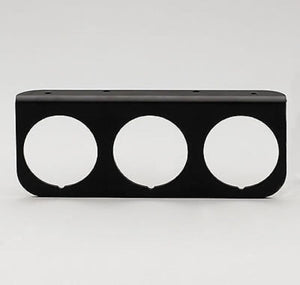 AutoMeter 2238 GAUGE MOUNTING PANEL, TRIPLE, 2-1/16", BLACK, ALUMINUM