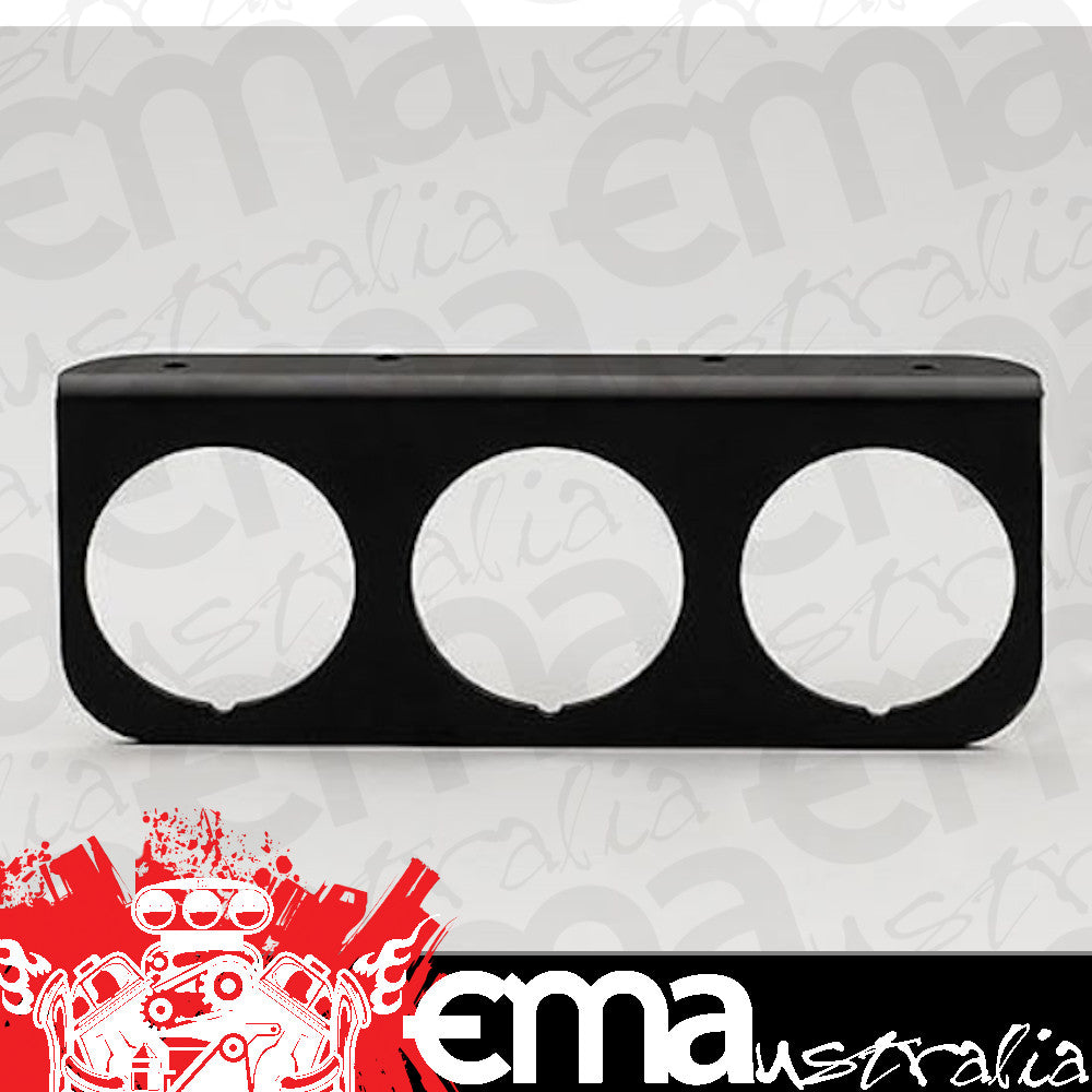 AutoMeter 2238 GAUGE MOUNTING PANEL, TRIPLE, 2-1/16", BLACK, ALUMINUM