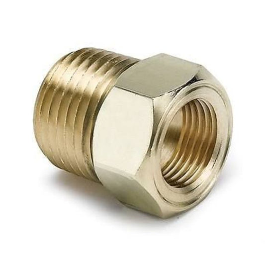 AutoMeter 2264 FITTING, ADAPTER, 1/2-1/16" NPT MALE, BRASS, FOR MECH.TEMP. GAUGE