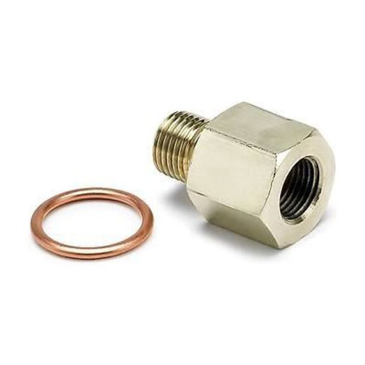 AutoMeter AU2266 Metric Oil Pressure Adapter Brass Female 1/8" Npt To M12 X 1