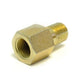 AutoMeter 2269 FITTING, ADAPTER, METRIC, 1/8" BSPT MALE TO 1/8" NPTF FEMALE, BRASS