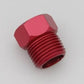 AutoMeter 2273 FITTING, ADAPTER, 1/2-1/16" NPT MALE, ALUMINUM, RED, FOR MECH. TEMP. GAUGE