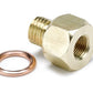 AutoMeter AU2277 Metric Adapter Brass Male M12X1.5 To 1/8" Npt Female