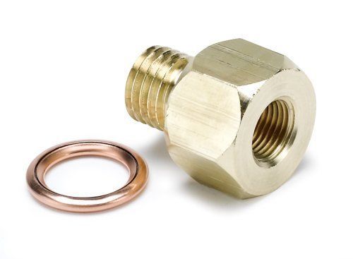 AutoMeter AU2277 Metric Adapter Brass Male M12X1.5 To 1/8" Npt Female