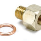 AutoMeter AU2278 Temperature Metric Adapter Brass Male M12X1.75 Fitting To 1/8" Npt Female Thread.