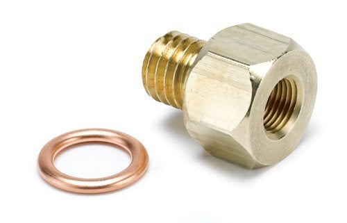 AutoMeter AU2278 Temperature Metric Adapter Brass Male M12X1.75 Fitting To 1/8" Npt Female Thread.