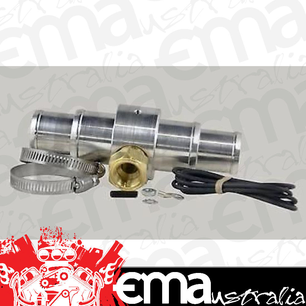 AutoMeter 2282 FITTING, ADAPTER, RADIATOR HOSE, 1" TO 1.25", 3/8" NPTF FEMALE, ALUMINUM
