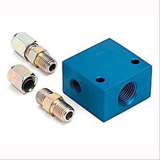 AutoMeter AU2286 Transmission Temp Gauge Manifold 1/2" -14 Npt suits 3/8" Od Tube