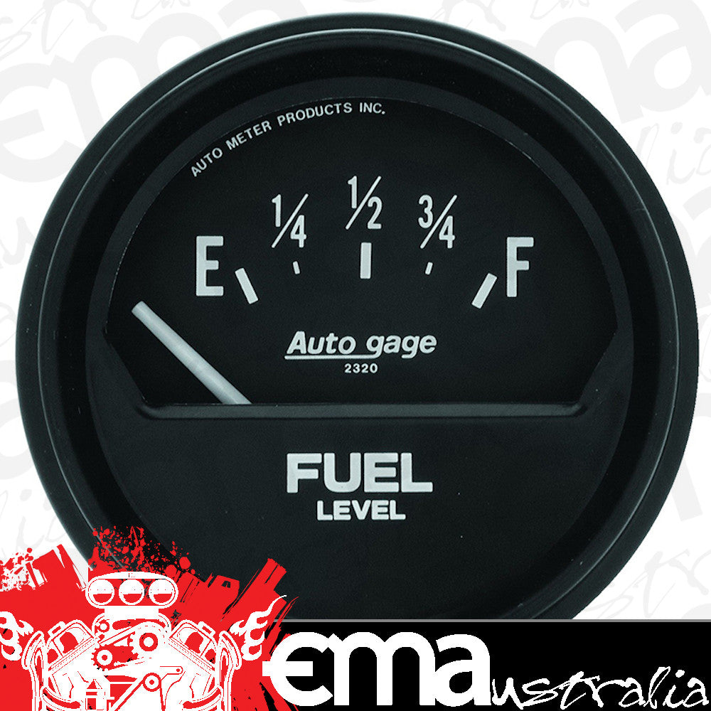 AutoMeter AU2315 Auto Gage Fuel Level Gauge 2-5/8" Short Sweep Elec Ford 73 OHMS Empty/8-12 OHMS Full