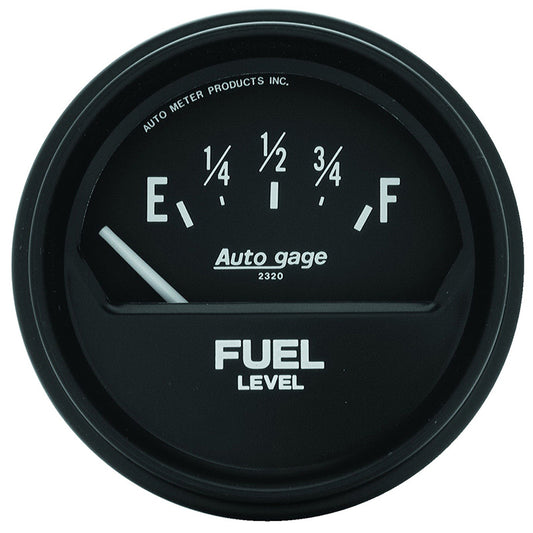AutoMeter AU2315 Auto Gage Fuel Level Gauge 2-5/8" Short Sweep Elec Ford 73 OHMS Empty/8-12 OHMS Full