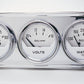 AutoMeter AU2325 Auto Gage 2-1/16" 3 Gauge Chrome Console Water Temp/Oil/Volts