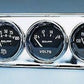 AutoMeter 2349 GAUGE CONSOLE, OILP/WTMP/VOLT, 2-1/16", 100 PSI/280 F/16V, BLK DIAL, CHROME BZL