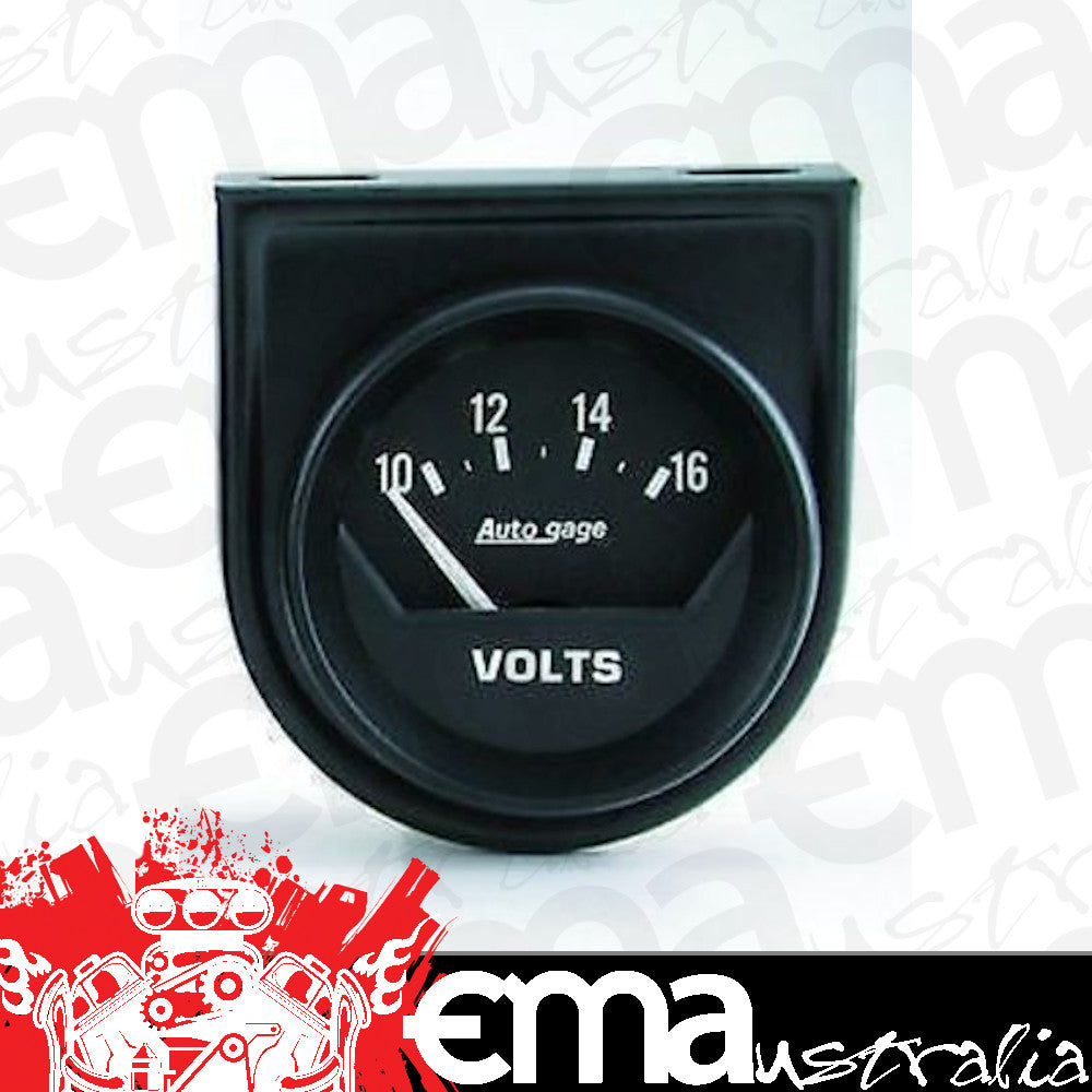 AutoMeter AU2362 Auto Gage 2-1/16" Individual Console Volmeter Gauge 10-16 Volts