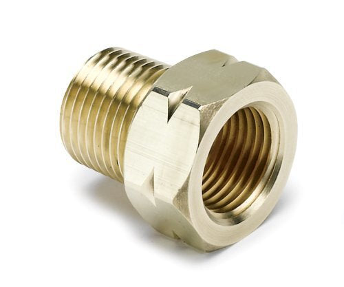 AutoMeter AU2370 Temperature Adapter Brass 3/8" Npt For Auto Gage Mech Gauge.