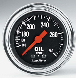 AutoMeter AU2441 Traditional Chrome 2-1/16" Mech Oil Temp Gauge 140-280¶øF