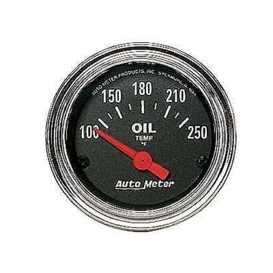 AutoMeter AU2542 Traditional Chrome 2-1/16" Elec Oil Temperature Gauge 100-250¶øF